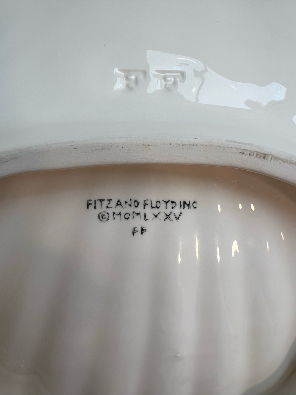 Vintage Fitz and Floyd Pink Shell Seafood Server Platter - Picture 2 of 8